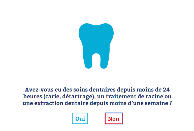 EFS_dondesang's tweet photo. Le saviez-vous ? Il faut attendre 7 jours après une extraction dentaire ou une pose de couronne pour faire un #DonDeSang https://t.co/FiUz5OSzOe https://t.co/X6gzMGFGuR