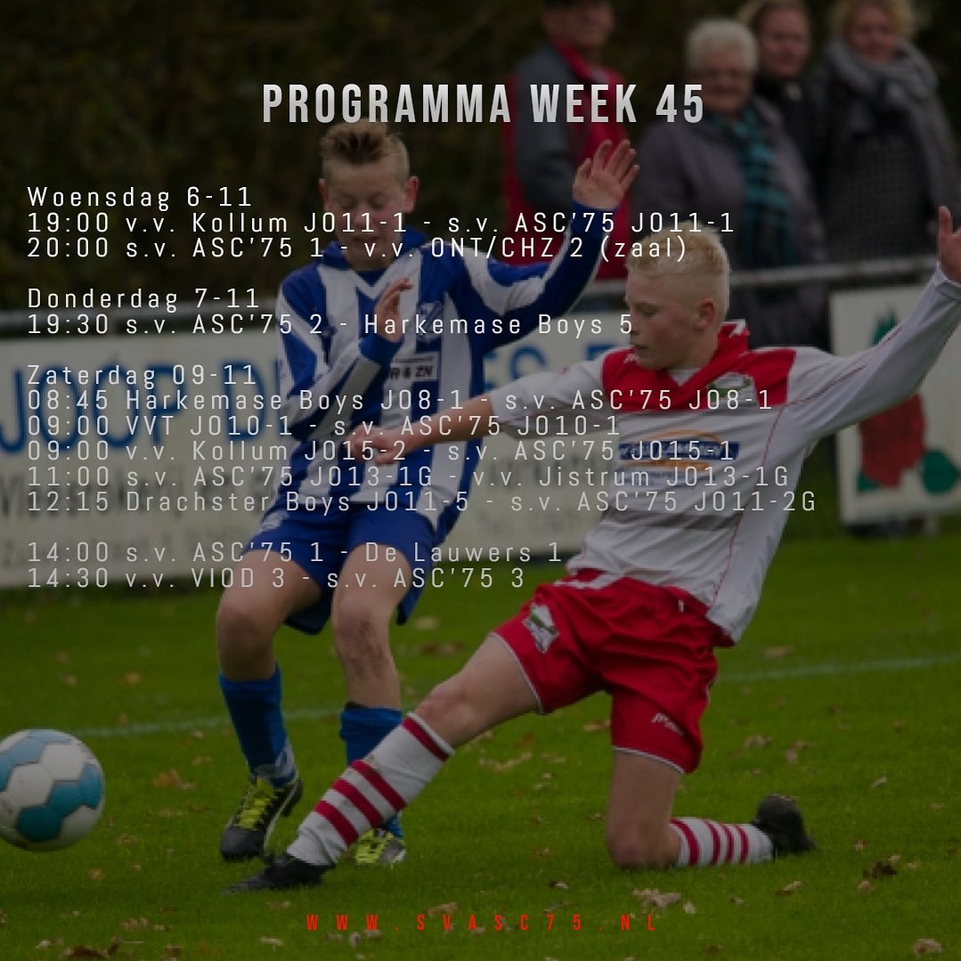 Programma week 45!🚀