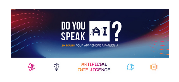 SoukaynaByh's tweet photo. 📢[DO YOU SPEAK A.I ? @gfiinformatique ]📢 
Nos collaborateurs ont la possibilité de suivre un e-learning sur l'intelligence artificielle pendant 4 semaines !👨‍💻👩‍💻 
🎁Plusieurs objets connectés sont à gagner ! 🎁 
A vous de jouer !🎉 @gfi_recrute https://t.co/xPF0CfPmMH