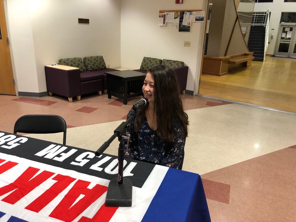 collegeofidaho's tweet photo. Junior Shanaya Fox was our first interview bright and early this morning on KIDO radio. She is fantastic and an excellent example of the well-rounded student the College helps to produce. Double-major in biomedical sciences and psychology, minors in pre-med and criminal justice https://t.co/QaAlPrHteA