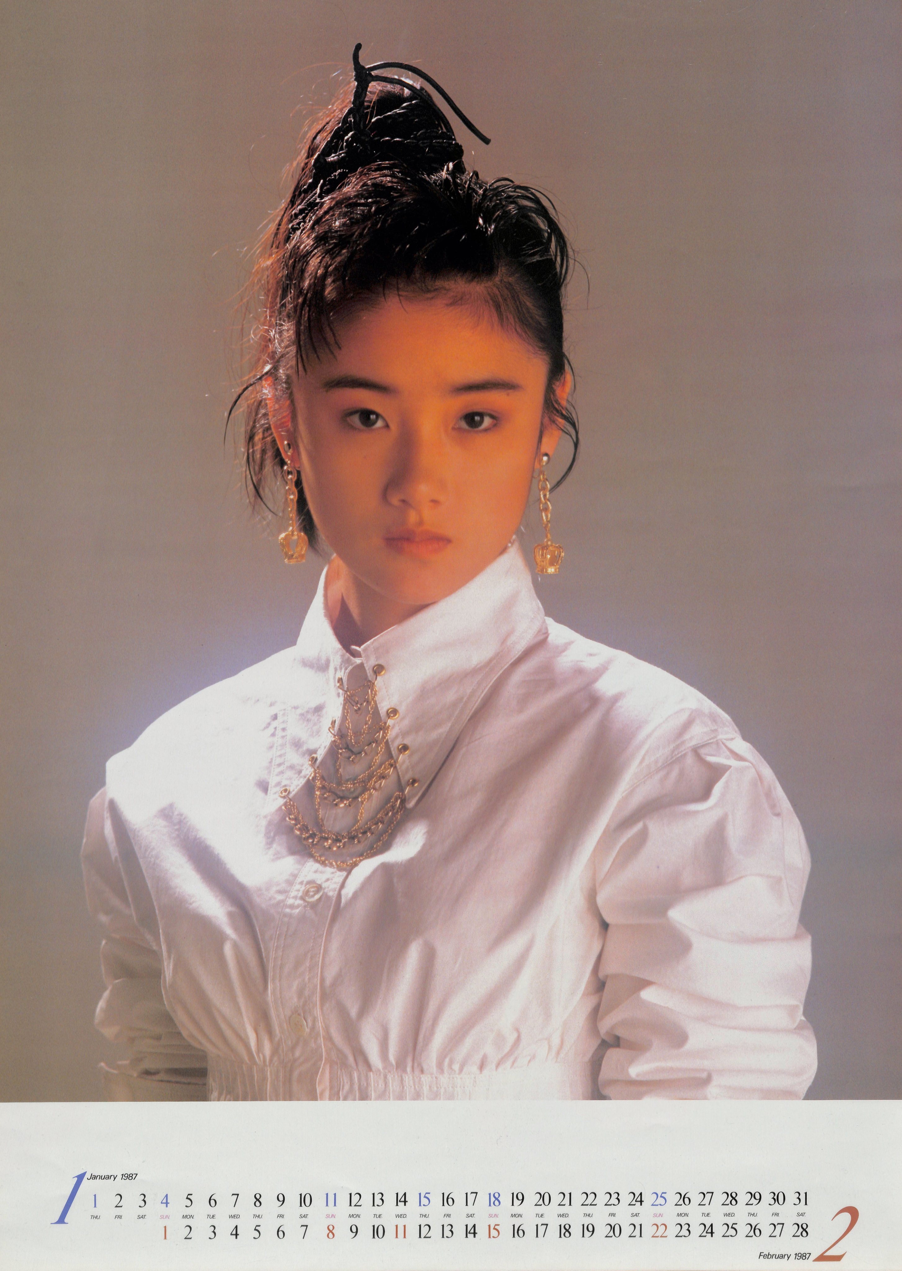 原田知世 1985年 カレンダー