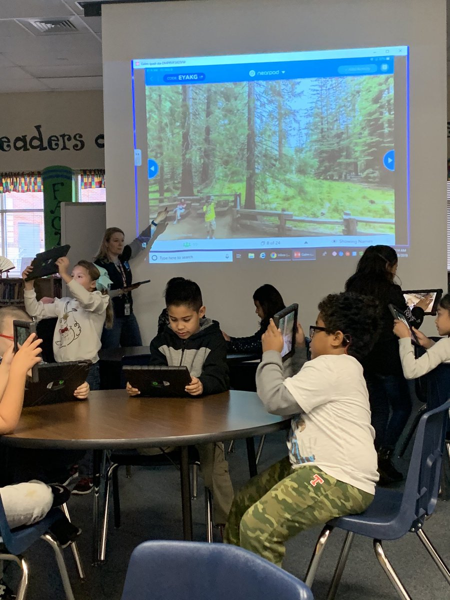 crys_daniels's tweet photo. Shout out to our librarian Mrs. Esquivel for planning a virtual field trip to Sequoia National Park! #NISDLegends https://t.co/JFJWnlukpw