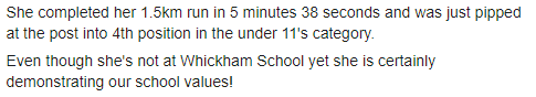 WhickhamSchool's tweet photo. Huge thanks to Tess Ridley (Age 9) who decided to raise funds to #SupportWhickhamSchool with a sponsored run in Kielder. Her target was £300 which we are amazed to hear she smashed raising a whopping £522.50.
#GoTess #BeTheBestYouCanBe #Thankyou https://t.co/6kO5Ll6pWF