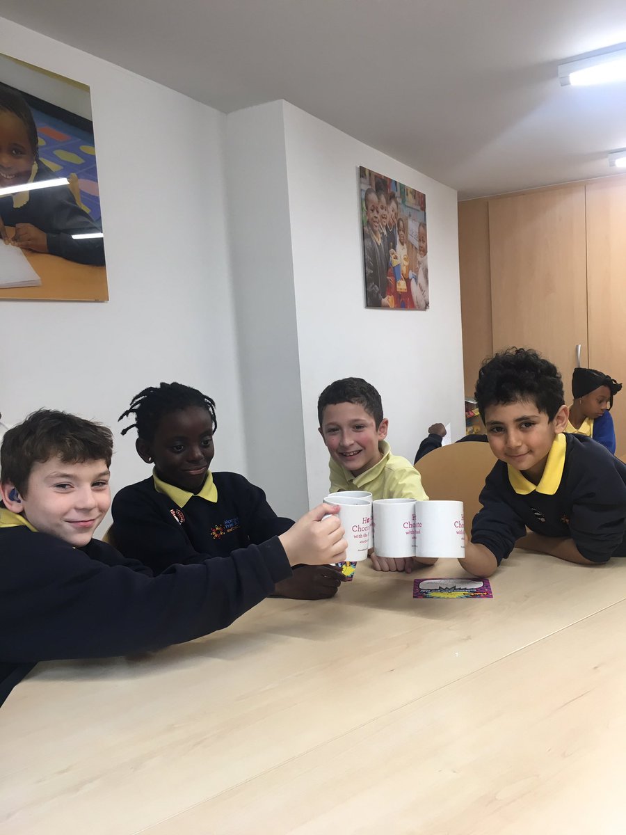 We are celebrating #hotchocfri with our fabulous year 5 and year 6 children who have gone over and above this week. They have shown kindness, generosity and exemplary behaviour <a href="/pauldixtweets/">Paul Dix</a> @PivotalTara