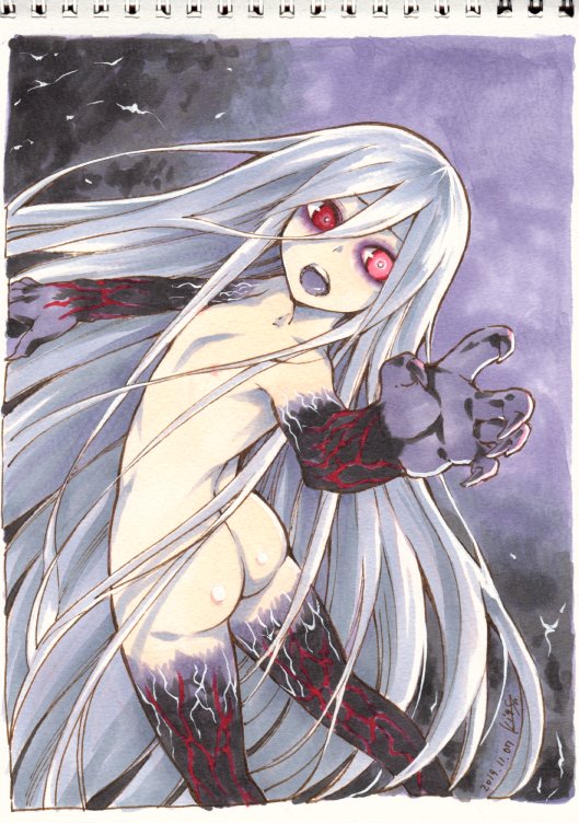 深夜にアナログラクガキ(61)
ランス03の魔王ジル様。ナイスアレンジなリメイクでした 