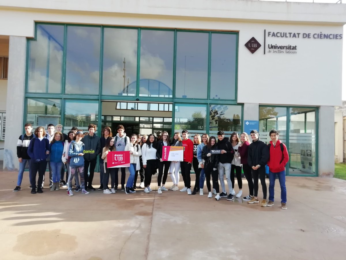 PortUIB's tweet photo. I cada dia ens venen a veure!!!
Alumnat de secundària visiten la @UIBuniversitat i s'endinsen en el món de la ciència i la tecnologia amb el #Demolab i #Demotec
#SeràsUIB #laUIBapropdetu
https://t.co/XbnLXP50fL https://t.co/Y5EhOrddhD