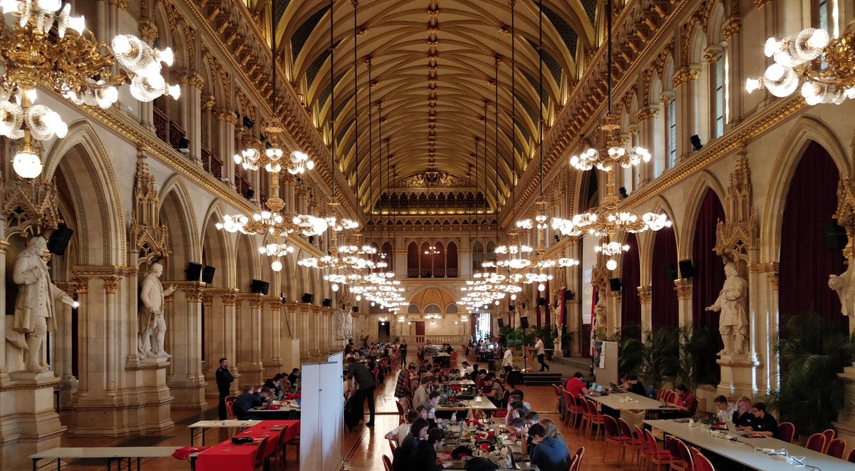 MarioLuef's tweet image. The Catalysts Coding Contests for schools is still ongoing. Come by and see the great atmosphere! #theBestCoderInTown #viennacityhall