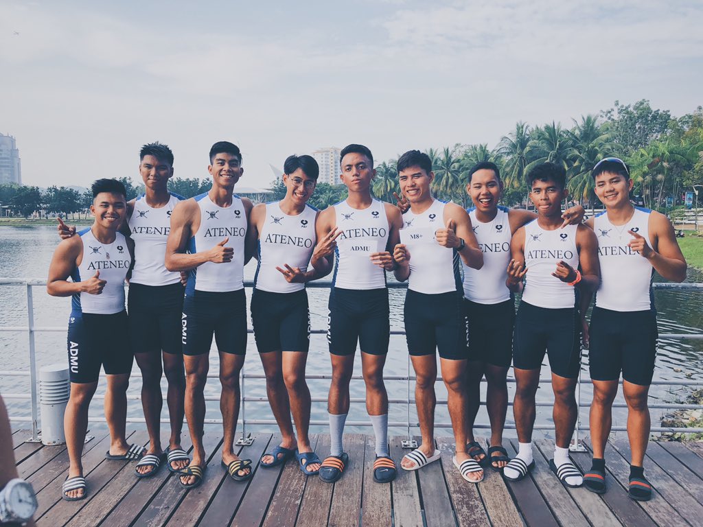 ADMURowingTeam's tweet photo. It's official!
After the longest time, ALL ENTRIES of the Ateneo Rowing Team will be heading to VBR's Finals. 💯

This was possible after the Men's Eight placed Second in today's Repechage to secure a slot for Finals. See you tomorrow, boys! 💪🏽

#OBF #UnconquerableART #VBR2019 https://t.co/3d7A81g6WP