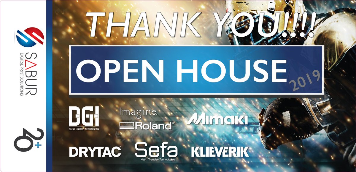Sabur_Digital's tweet photo. A massive thank you to everyone that visited our Open House event this week helping it become our best and most successful one to date. Also a special mention to the guys from DGI, Roland, Hybrid, Klieverik, Drytac and who's expertise was extremely helpful for all the attendees. https://t.co/sRN9gy583E