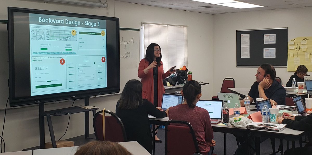 LisaPizzuto's tweet image. LDNE teachers @LDNESchools are learning #visualpatterns @fawnpnguyen, Routunes for Reasoning @GraceKelemanik @AmyLucenta, Coherence Map @achievethecore, Making Number Talks Matter @stenhousepub, & @Desmos! Thanks teacher leaders @BloomtasticMath & @JohnZwiers for facilitating!