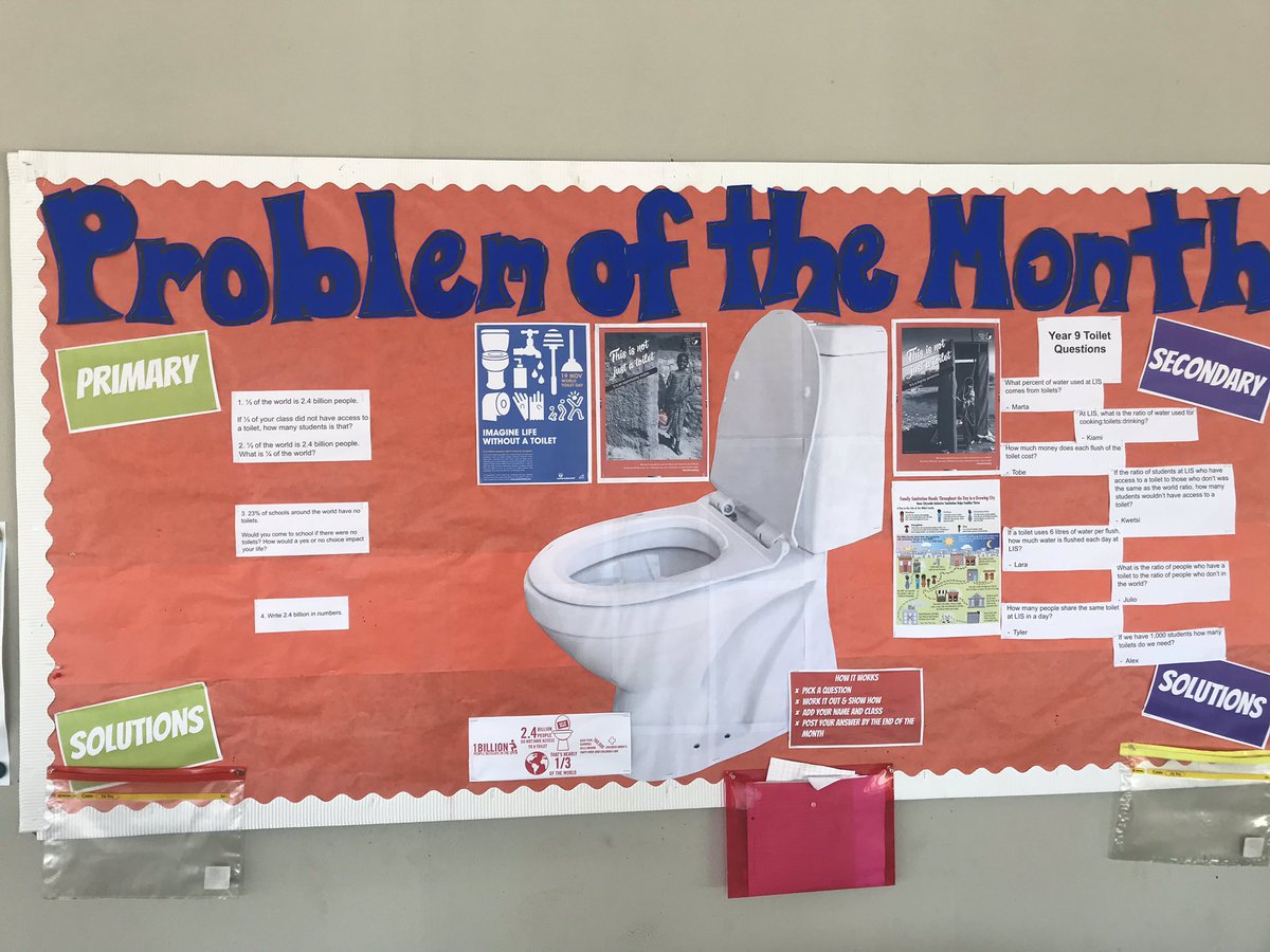 Margriet2011's tweet image. Maths discussions and collaboration. Y5s and 6s solving the #problemofthemonth #pypmaths at lunchtime. #LISlearning #wtday19