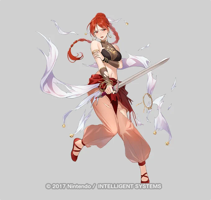 『ファイアーエムブレムヒーローズ』にて昨日実装された「艶美の舞 テティス」イラスト担当させていただきました。よろしくお願いいたします! #FEヒーローズ 