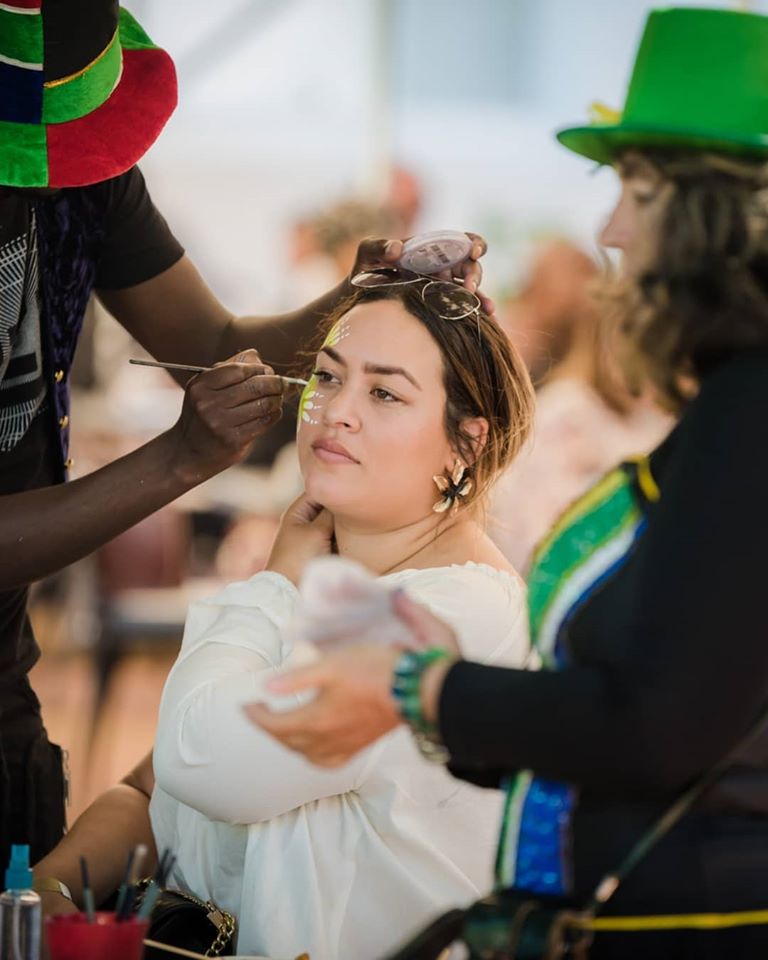 blankeventsZA's tweet photo. Adding a little flair to Heritage Day celebrations at Lanzerac Wine Estate.
.
.
.
#event #eventarmy #blankevents #partyplanning #entertainment #facepainting #personaltouch #southafrica #heritageday #celebrate #celebration #eventprofessionals #capetown #paint #colour #winefarm https://t.co/PubSE7edvc