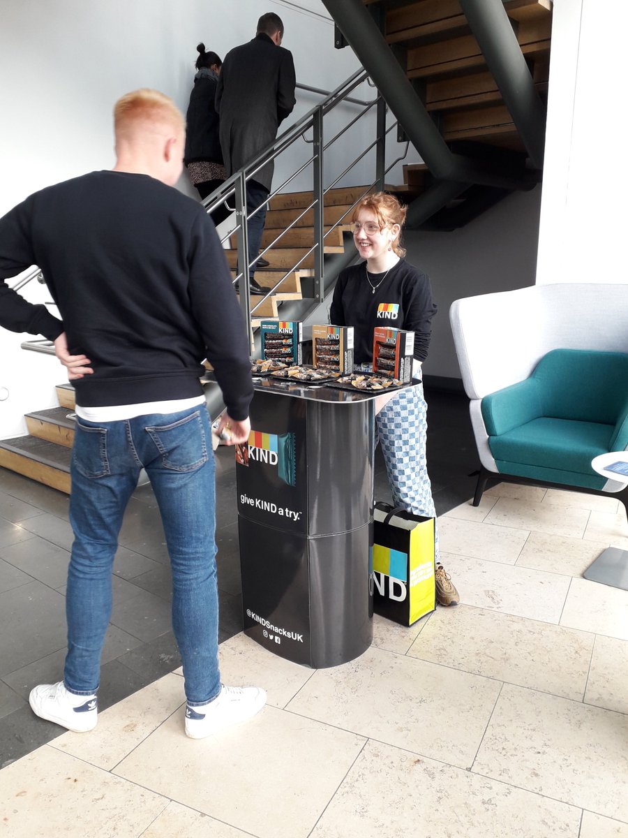 Real ingredients. Full of real nutrients that make you feel good! Thankyou <a href="/KINDSnacksUK/">KINDSnacksUK</a> for hosting a pop up in our offices today! #snacks #PopUp #Health