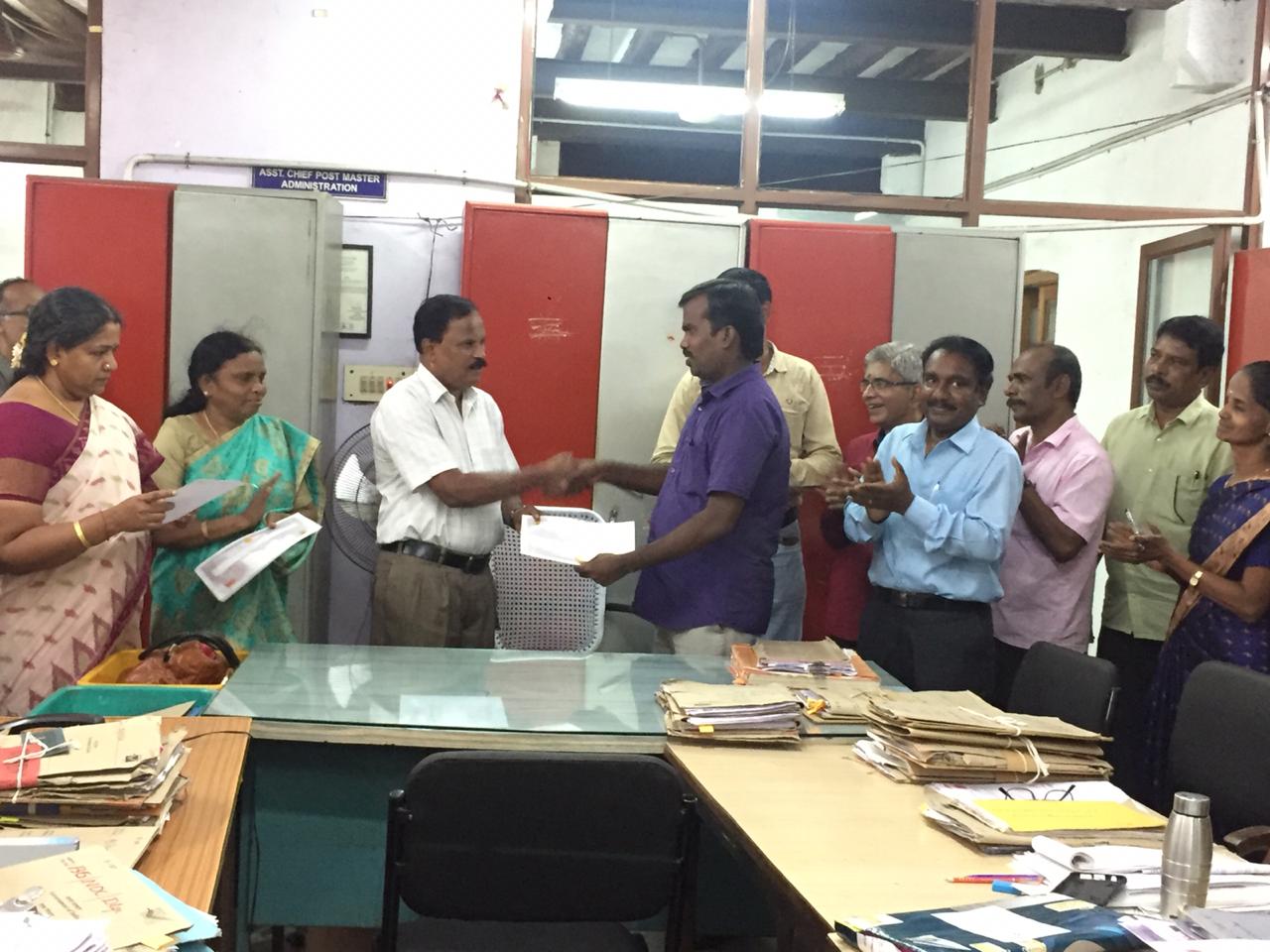 Chennai City Postal Region on Twitter "EmployeeofTheMonth Shri