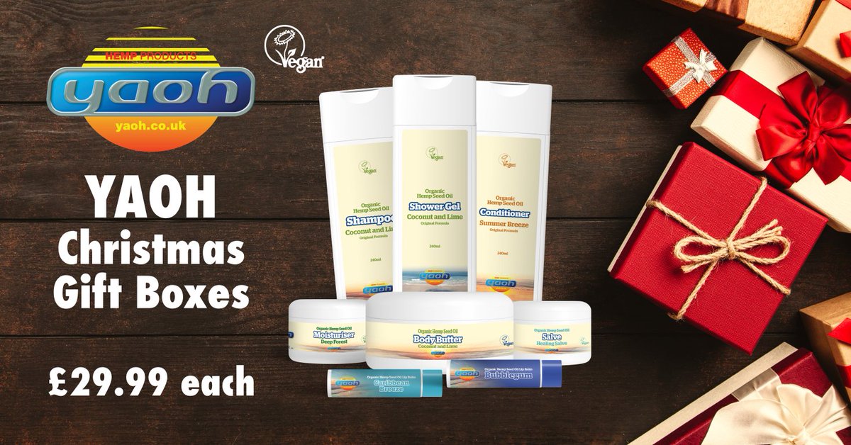 Between Nov-Dec 2019, <a href="/YaohLtd/">Yaoh Ltd</a> has a number of #giftboxes ahead of #Christmas for you and your loved ones to enjoy, with mixtures of moisturisers, body butters, shampoos, conditioners, shower gels &amp; lip balms of mixed flavours - buy now at yaoh.co.uk