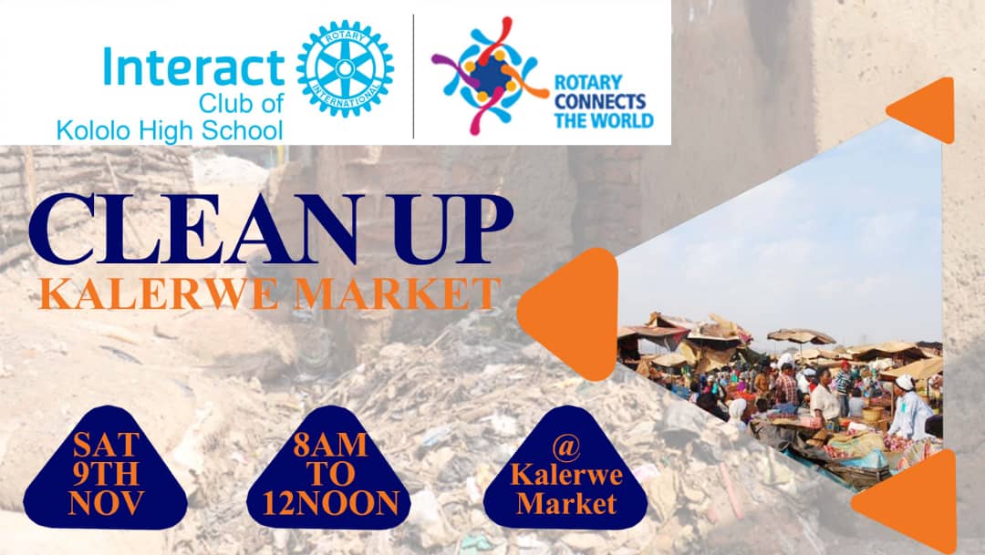 RotaractKibuli's tweet image. You don&apos;t get anything clean without getting something else dirty.&quot; Do join us this Saturday as we support our interact club of #KololoHighSchool via their clean up at Kalerwe market. #InteractWeek #RotaryConnectsTheWorld @D9211Interact @Rotary @interact @JSKiwanuka @xsentamu