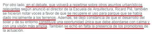 bgmps's tweet photo. Posicionamiento que quedó manifiesto públicamente en debate celebrado en el Rectorado UMA, y recogido en @DiarioSUR 4/4/2006.
Aquí:
https://t.co/nhbk89gLj7
Y añado pantallazos, editados, para resaltar las argumentaciones técnicas, que hoy desmontarían @TorrePuertoMLG. https://t.co/pN5kggc83K