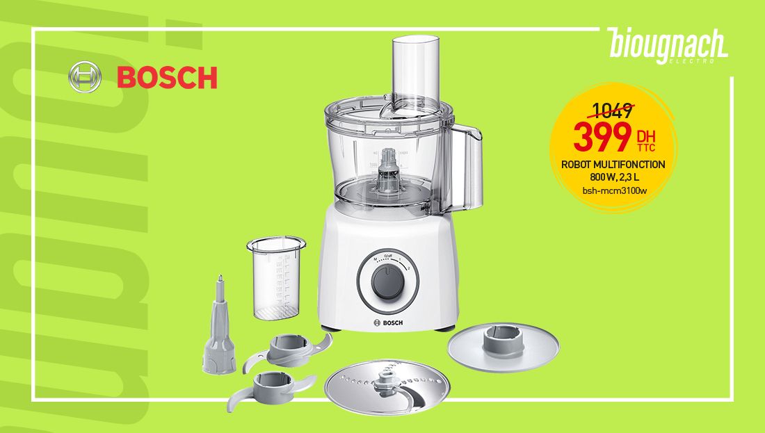 BiougElectro's tweet photo. ⭕️ #MEGAPROMO #PrixImbattable ⭕️
Robot Cuisine MULTI TALENT 3, 800W, 2 Vitesses + Pulse #Bosch
Plusieurs Accessoires Fournis
À 399 DHS au lieu de 1049 DHS 😍
https://t.co/kcb4VHkKBv
Faites vite ! RDV dans votre magasin le plus proche ou sur notre site pour en profiter 🎉😉 https://t.co/m0PYc9hust