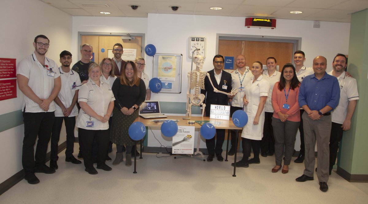 WWLNHS's tweet photo. Happy #WorldRadiographyDay☢

Our lovely team of Radiographers and Radiologists are celebrating #WRD2019 
Follow our Radiology department on twitter @WWL_Radiology 📱

Did you know that on this day in 1895 the X-Ray was invented! https://t.co/htPb96IYoT