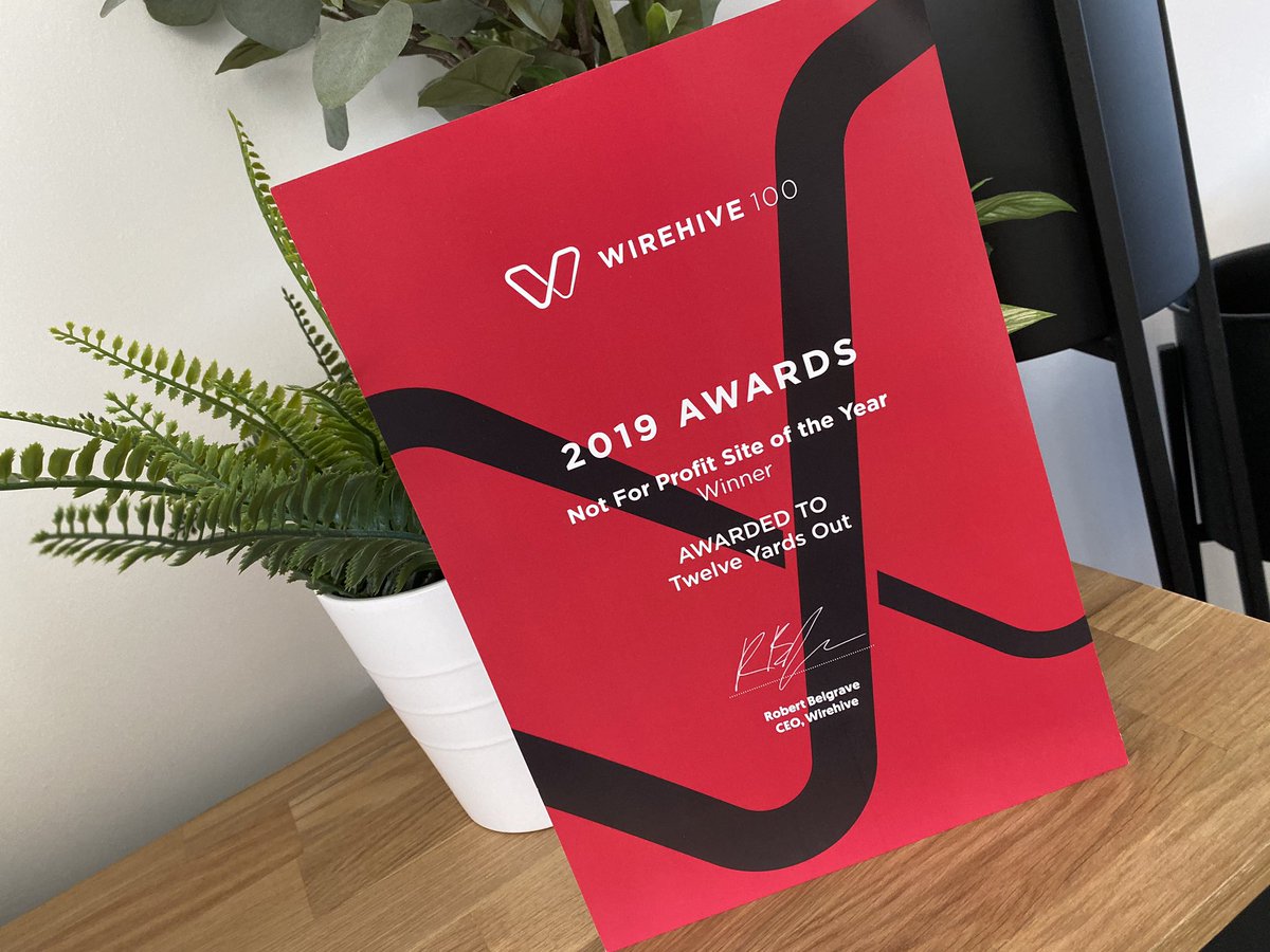 A nice little addition to the studio. Cheers <a href="/Wirehive100/">Wirehive 100</a>. #NotForProfitSiteOfTheYear #Awards #Branding #Digital #Website #Design