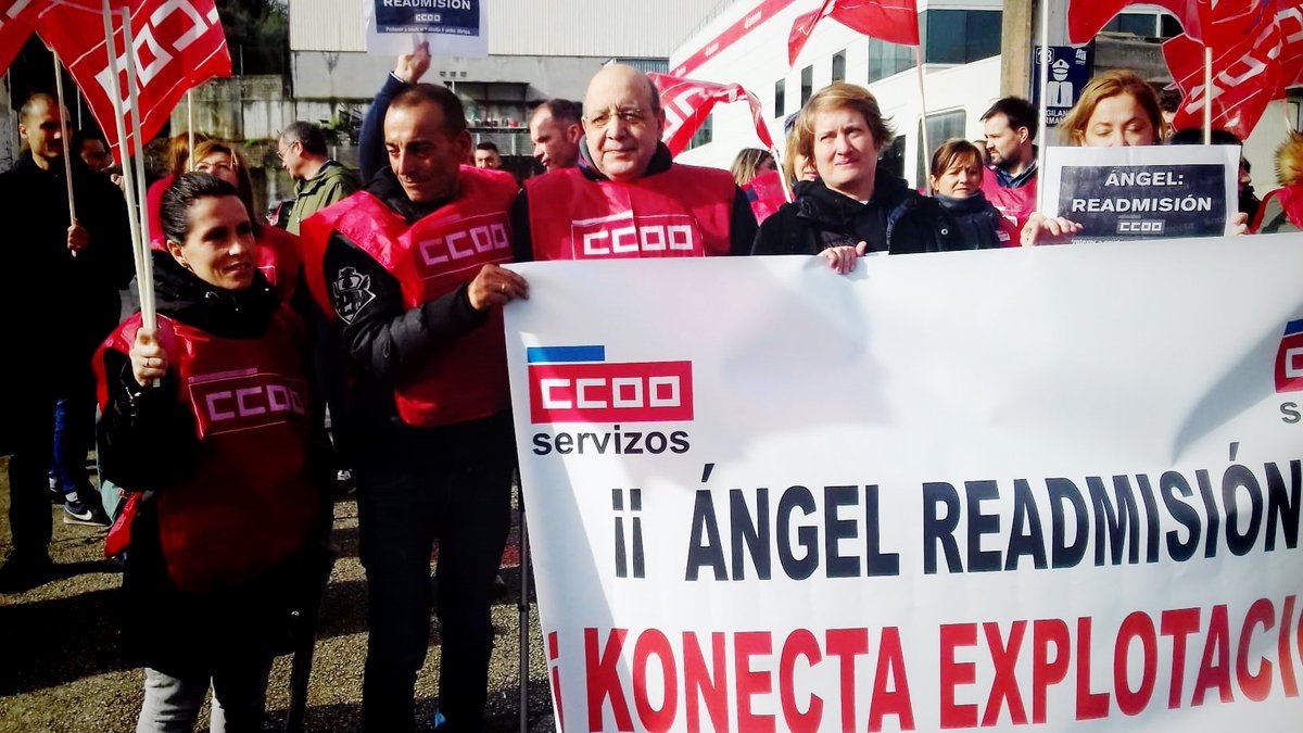 ServizosCCOO's tweet photo. ÁNGEL READMISIÓN!! Konecta explotación!!
Delegado de @CCOO despedido por🤒 enfermar
💊 https://t.co/ilIJfg73Eq
#AsiNo #AsíNon @c_center_ccoo @ccoogalicia #FelizViernesATodos https://t.co/etybdsJWgz