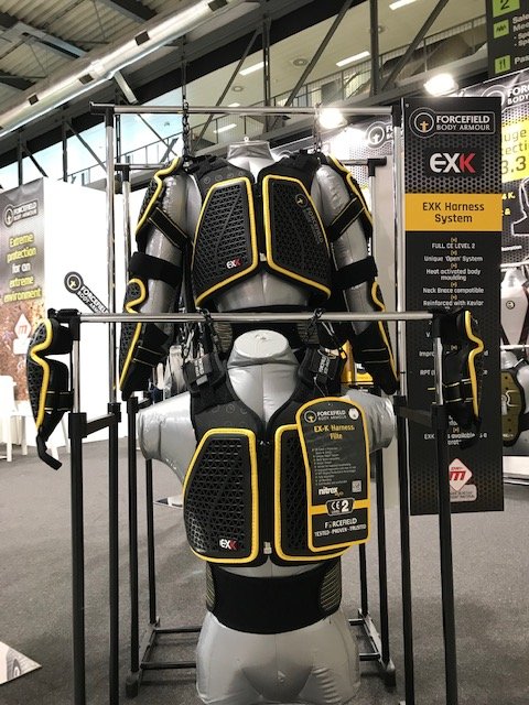 The Ex-K Harness. Designed for extreme action. Find out more at the Forcefield Body Armour trade stand (Hall 24, Booth T54) during EICMA. #forcefield #bodyarmour #motorcycle #protection #eicma2019