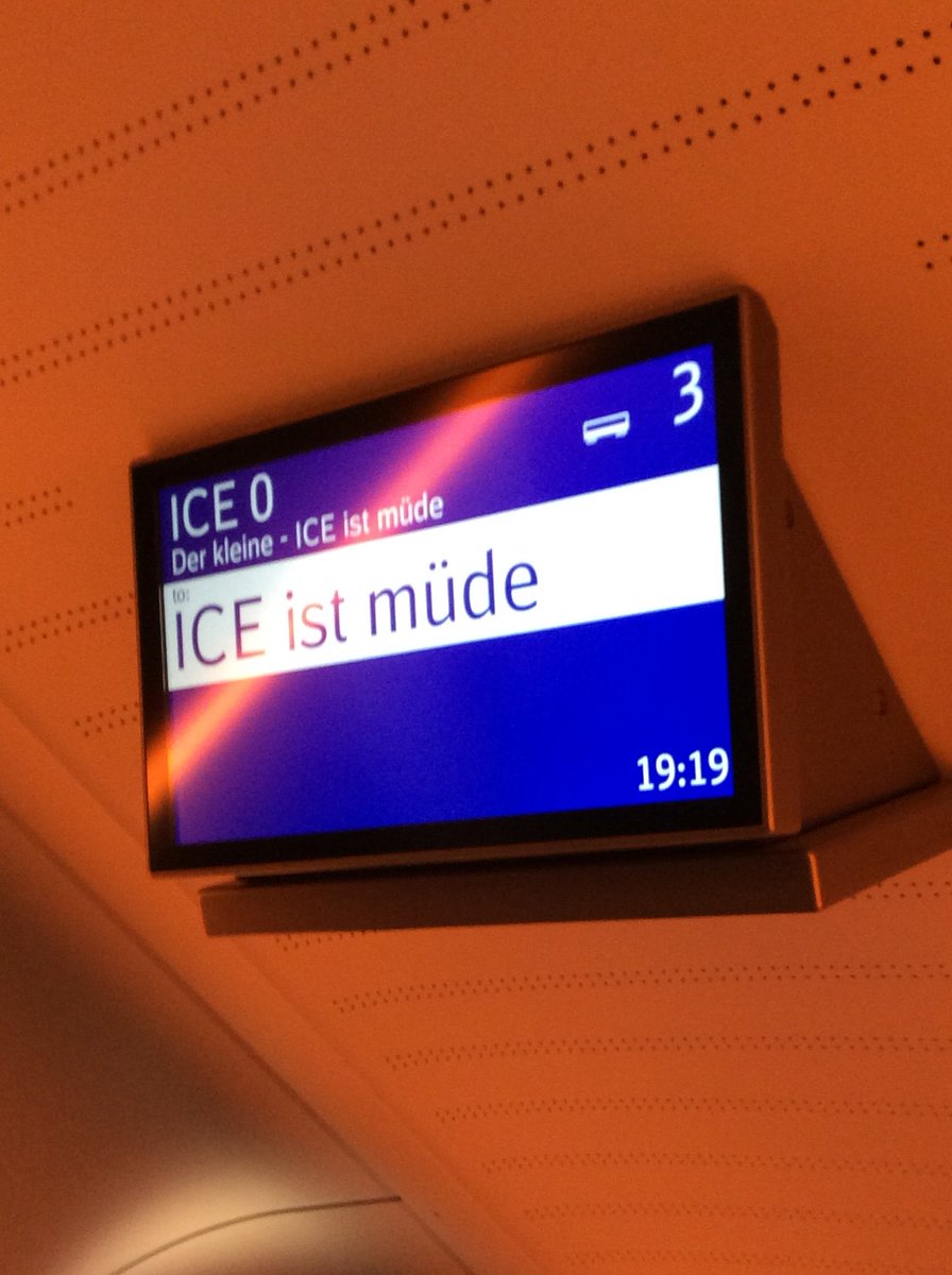 So instagrammable. #deutschebahn #iceistmüde #jedermachteinfoto