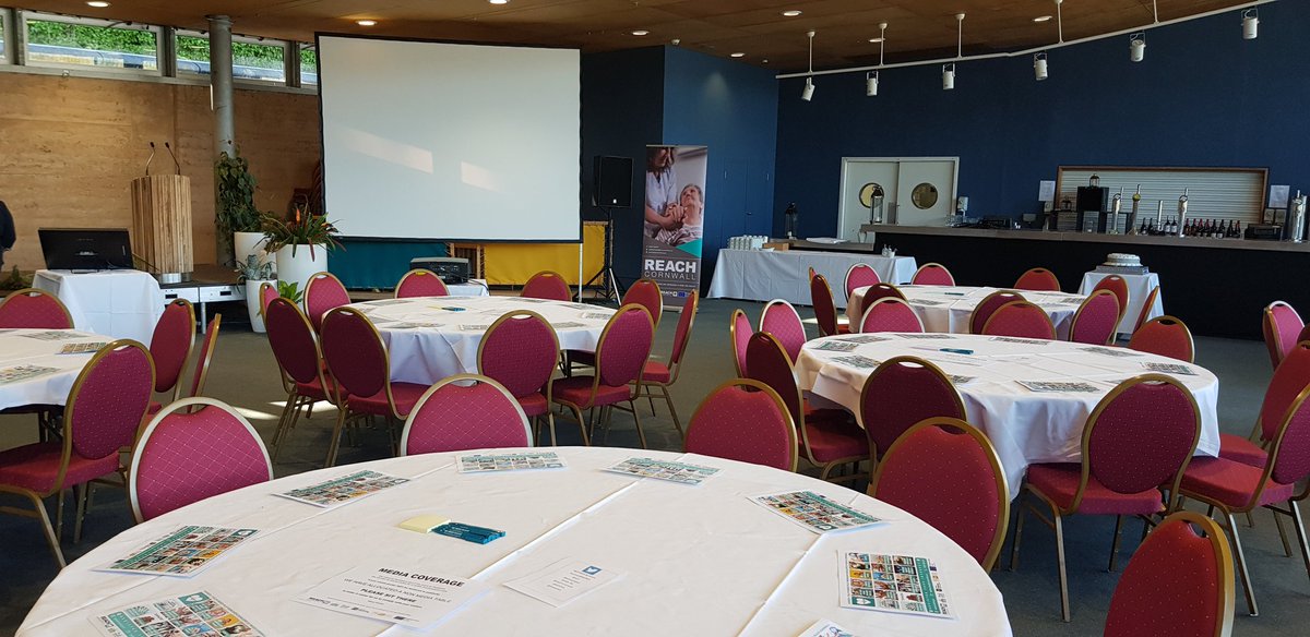reach_cornwall's tweet photo. Getting all set up ahead of #CornwallEoLPath launch events. Looking forward to sharing this fabulous cake and so much more with everyone...
@edenproject @HEE_TEL @SoFCIOS @Cornwallhospice @hospiceuk https://t.co/Hl3f17cEfF