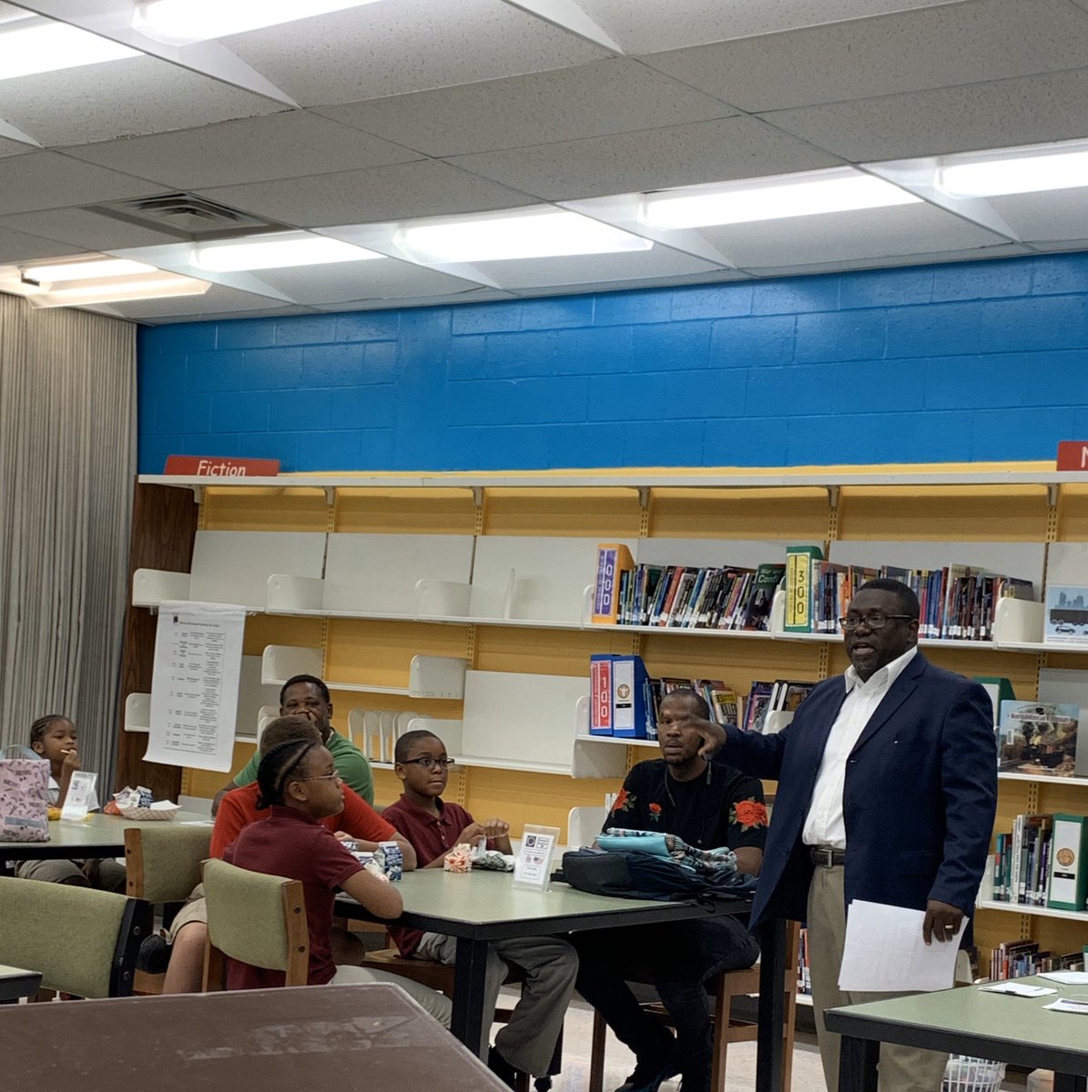 All Pro Dads 🏈 Taking Place with Pastor Z this morning at Woodson PK-8!