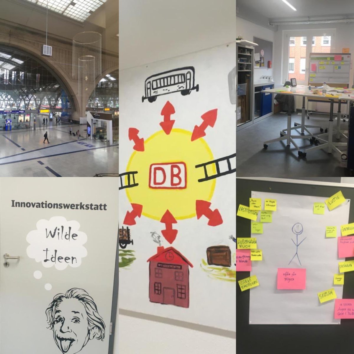 Zum Wochenende schöne Grüße aus unserem #Trainingszentrum und unserer neuen #Ausbildungswerkstatt in #Leipzig – viel Platz für #ideen &amp; #Innovationen mit #DesignThinking ....  💡⚒🎓 #deutschebahn #dbtraining #ausbildung #innovationswerkstatt #leanlernfabrik #starkequalifizierung
