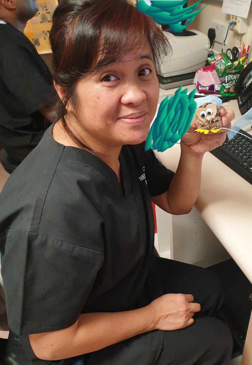 NeuroRadiograph's tweet photo. Mhel our trainee assistant practitioner getting taught by Archie the Radiographer
#WorldRadiographyDay #waltoncentre #ScorMembers https://t.co/69gRBOJkmG
