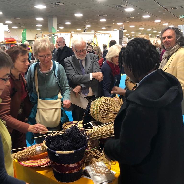 ApooreDorcas's tweet photo. Day 3 in Berlin is phenomenal as I engage with the officials of #BerlinMunicipal explaining how #ASIGE works, the process of weaving, , materials used, and how our baskets promote development. Visit at the Engagement Global stands to feel the impact of a live changing vocation https://t.co/R3AoCc8swr