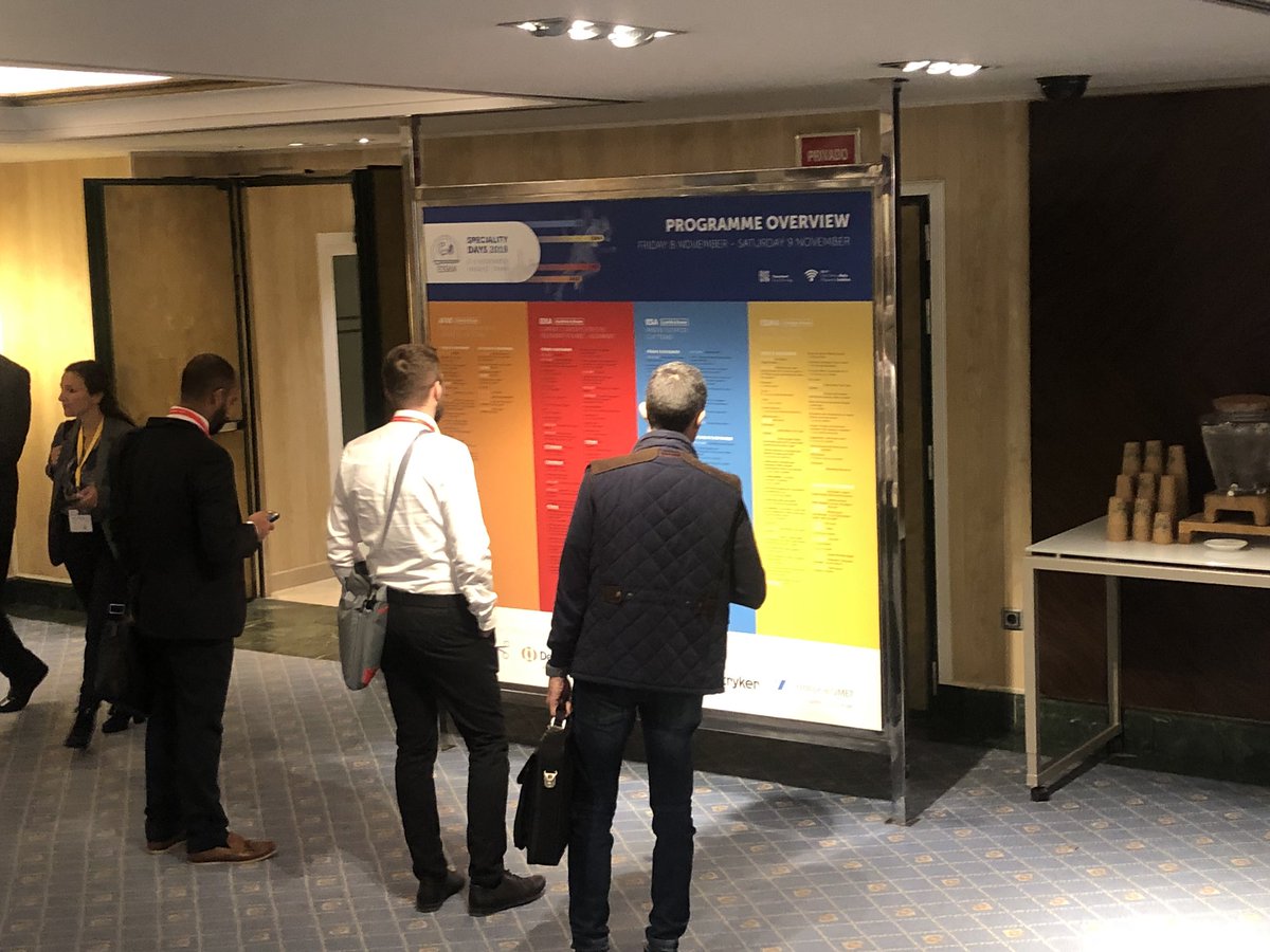 ESSKA_society's tweet photo. Follow your colour! Four ESSKA Section meetings - one event! Our first ESSKA Speciality Days is happening in Madrid today and tomorrow. Find out more here https://t.co/ZE7W80VSAD #ESSKA2019 https://t.co/KyH3OdljYi
