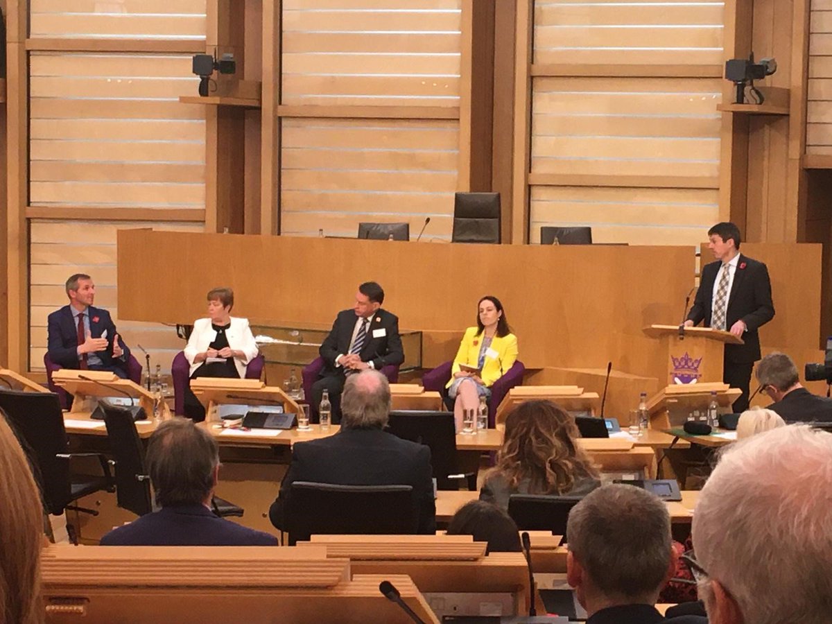 #BIPC2019 currently holding their Cross-party Panel Q&amp;A session with Kate Forbes MSP (SNP); Murdo Fraser MSP (Scottish Conservative and Unionist Party); Rhoda Grant MSP (Sottish Labour); Liam McArthur MSP (Scottish Lib Dem).

<a href="/SP_STARTSCOT/">Susan Paterson</a> representing Fedcap today in Parliament.