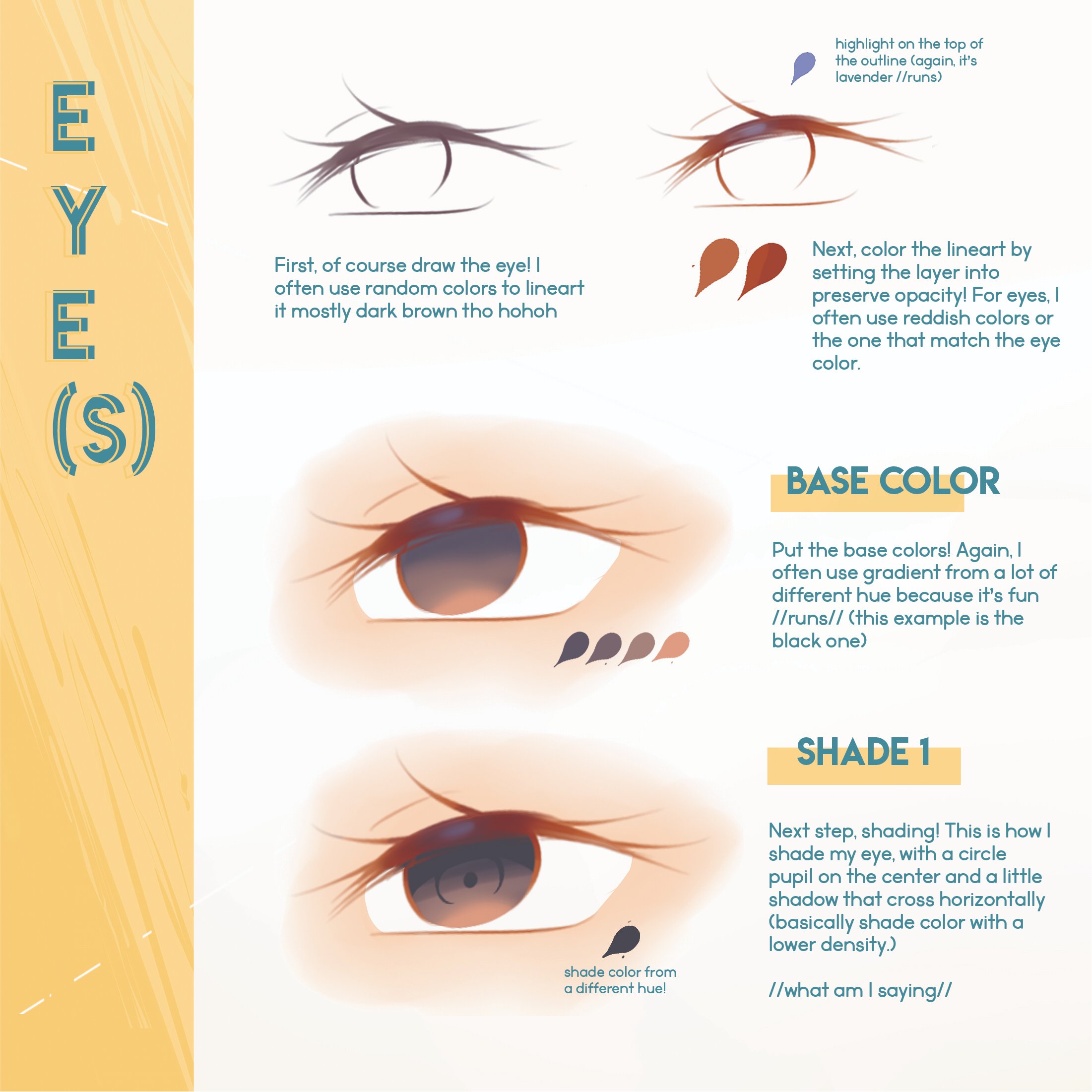 Eye Colouring Tutorial + PSD & Video - SeiKittea Art's Ko-fi Shop