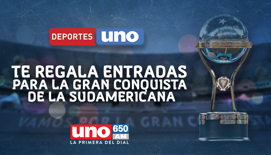 UNO650AM_'s tweet photo. 🎉⚽¡SORTEAMOS!🏆👏 Dos pares de entradas para la primera Final Única de la Copa @Conmebol #Sudamericana. Dale RT y déjanos tus tres últimos nº de CI y ya participas. #DeportesUno #650AM https://t.co/a4mkbmD0hL