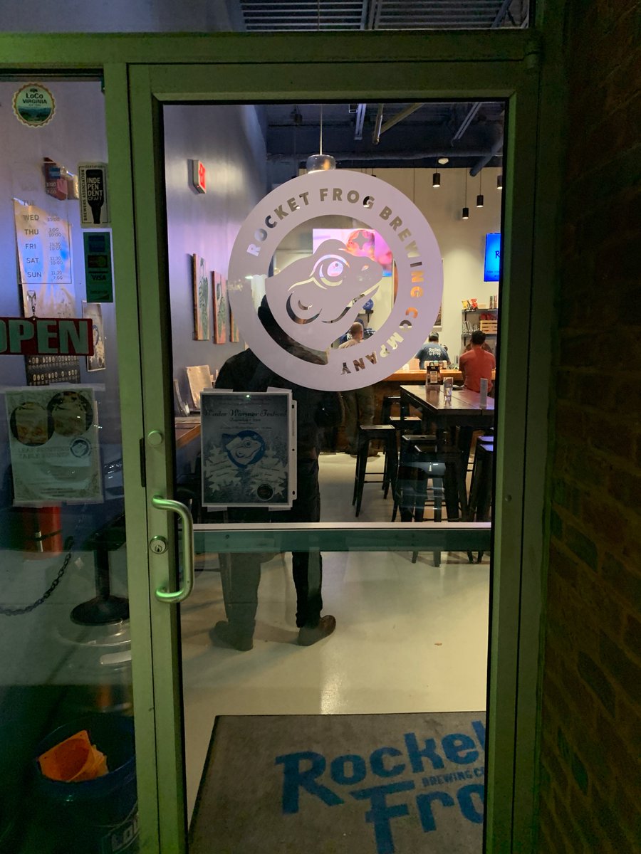 NoVABeerSec's tweet photo. Thanks again for everyone joining us this month @RocketFrogBeer! It was a blast to catch-up over cold beverages, celebrate Nats baseball, and hear about everyone's future plans :) See you all next month! #NoVABeerSec #CraftBeer https://t.co/vupMbxGDQ7