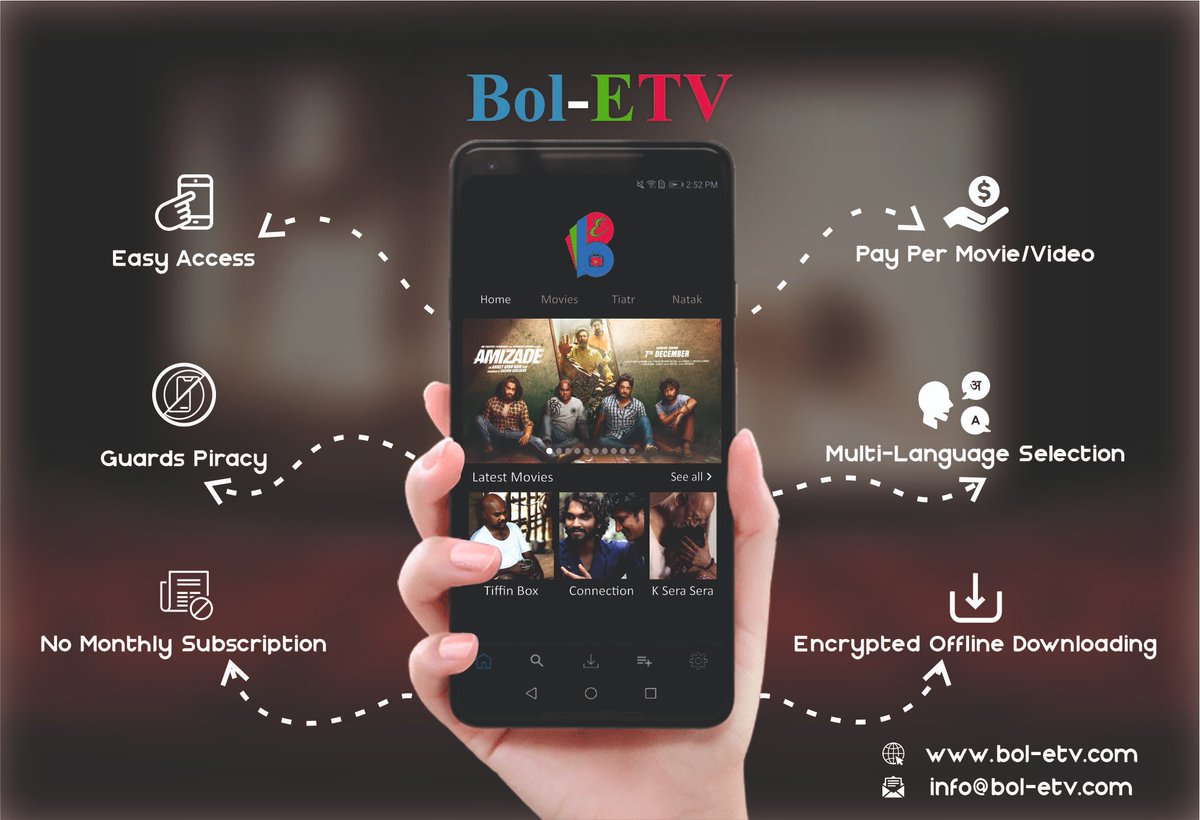 A platform that allows members to watch a wide variety of award-winning and promising Indian regional movies, documentaries and theatre shows.
#boletv #OTT #features #entertainment #movies #cinema #film #documentaries #theatre #adfreecontent #audience #action #movieonthemove