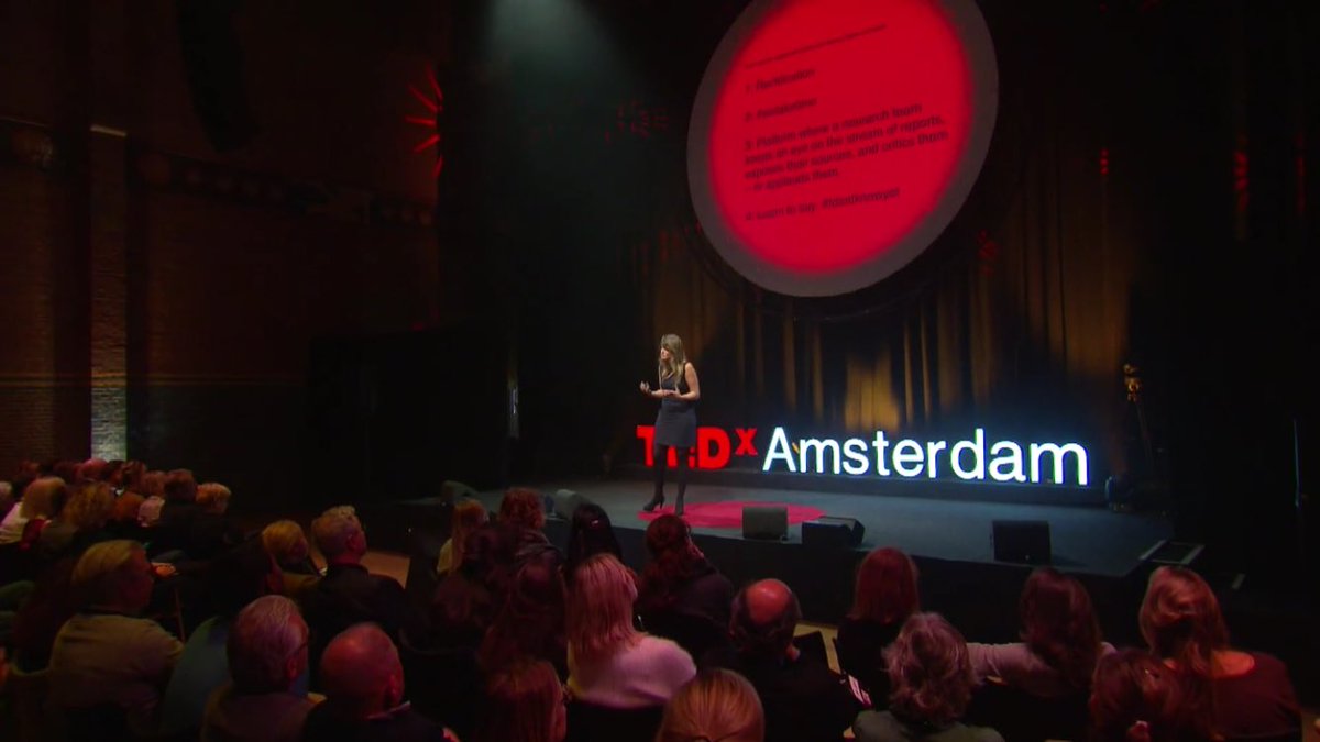 Schrijfsel's tweet image. Please think about @BetteDam’s advice and stop taking and making fastfood news. ‘Embrace the complexity of the situation, #takeyourtime and you also just say #idontknowyet’ #TEDxamsterdam