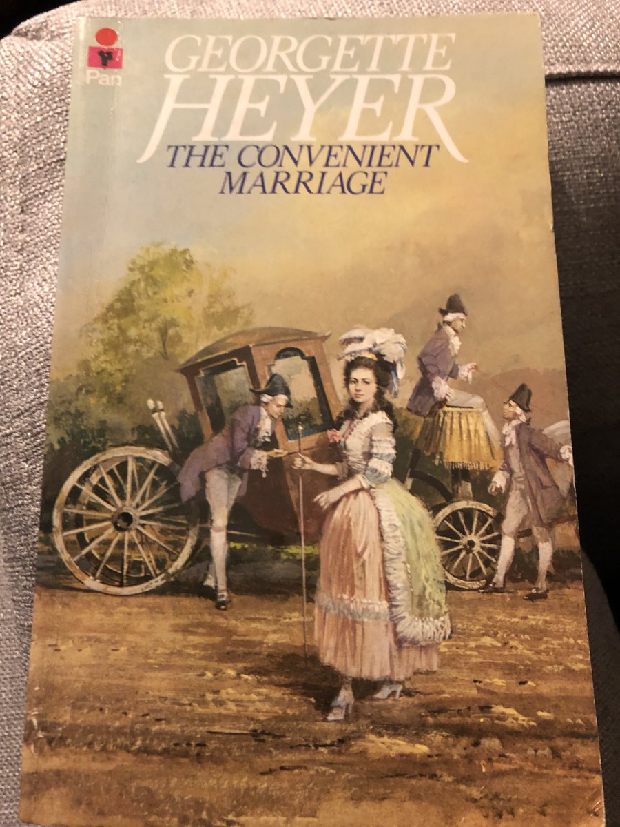 Missed most of @georgettedaily’s read-a-long of #TheConvenientMarriage, but I spent yesterday reading it. Much as I love Horry and Rule, it is the charming secondary characters that get me. And the clothes.  GeorgetteHeyer is always a master at the 18th century fashionista look.