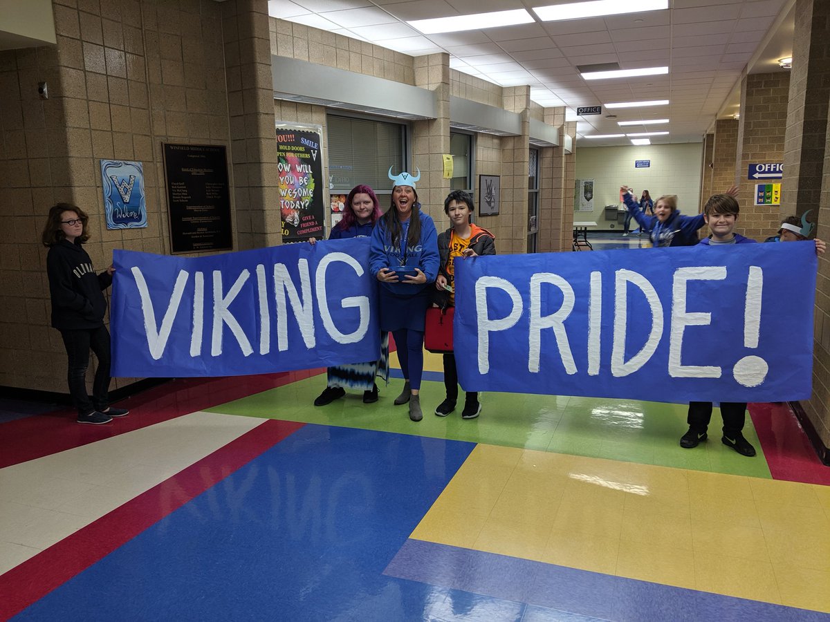 MiddleWinfield's tweet image. WMS has Viking Spirit!