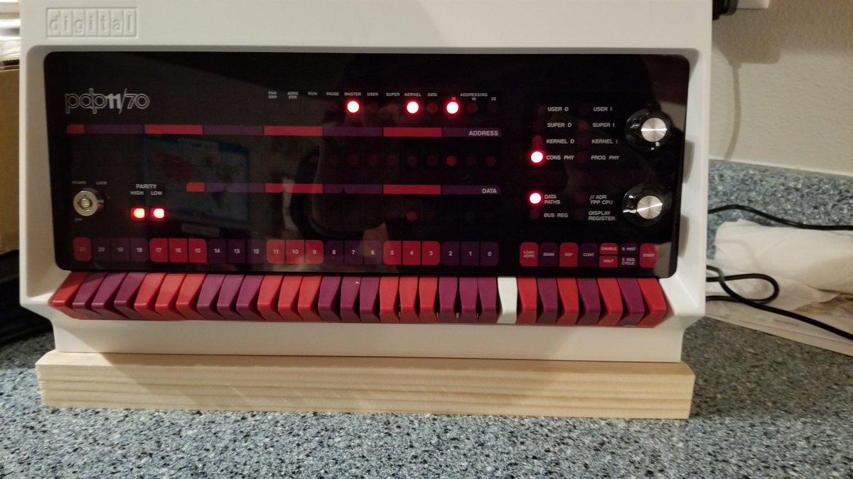 Elliotd123's tweet image. My latest hobby is working nicely!
#PiDP11