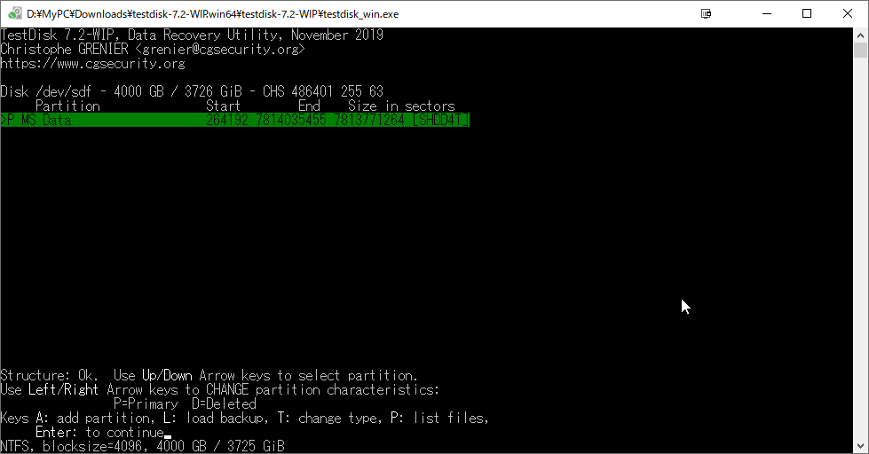 KaeKanaPon's tweet image. ゲーム用パソコンのSSHDがぶっとんだけどTestDiskで復旧（とりあえず）　#TestDisk #ディスク障害
butsuyokulife.blogspot.com/2019/11/sshd.h…