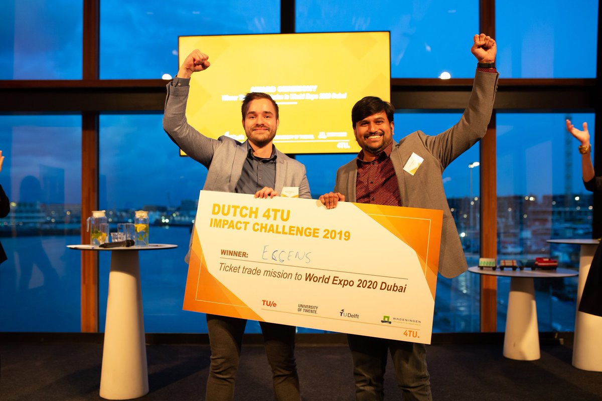 TU/e Contest (@tuecontest) on Twitter photo Yesterday the <a href="/4TUchallenge/">Dutch 4TU Impact Challenge</a> 2019 took place. We are thrilled to announce that ECsens from <a href="/UTwente/">University of Twente (inactive)</a> is the winner! 🏆
Read all about the day in the article by <a href="/InnoOriginsNL/">Innovation Origins NL</a> ! innovationorigins.com/ecsens-wins-4t… Yesterday the <a href="/4TUchallenge/">Dutch 4TU Impact Challenge</a> 2019 took place. We are thrilled to announce that ECsens from <a href="/UTwente/">University of Twente (inactive)</a> is the winner! 🏆
Read all about the day in the article by <a href="/InnoOriginsNL/">Innovation Origins NL</a> ! innovationorigins.com/ecsens-wins-4t…