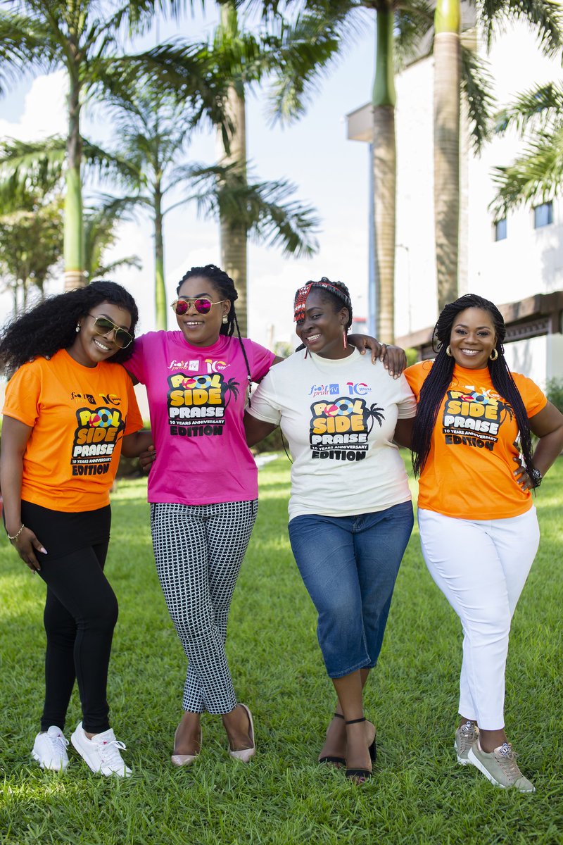 myfootprinttv's tweet image. Ghana's favourite gospel divas, @JayanaMusic, @JoyceBlessgh @ruthymusicgh &amp;amp; @PiesieEsther stuns in new picture for the build up to the biggest christian event in Ghana #Poolsidepraise happening @ Legon Pool Side
on 16th November, 2019 @ 1pm.
Rate:20ghc

#myfootprinttv #here2bless