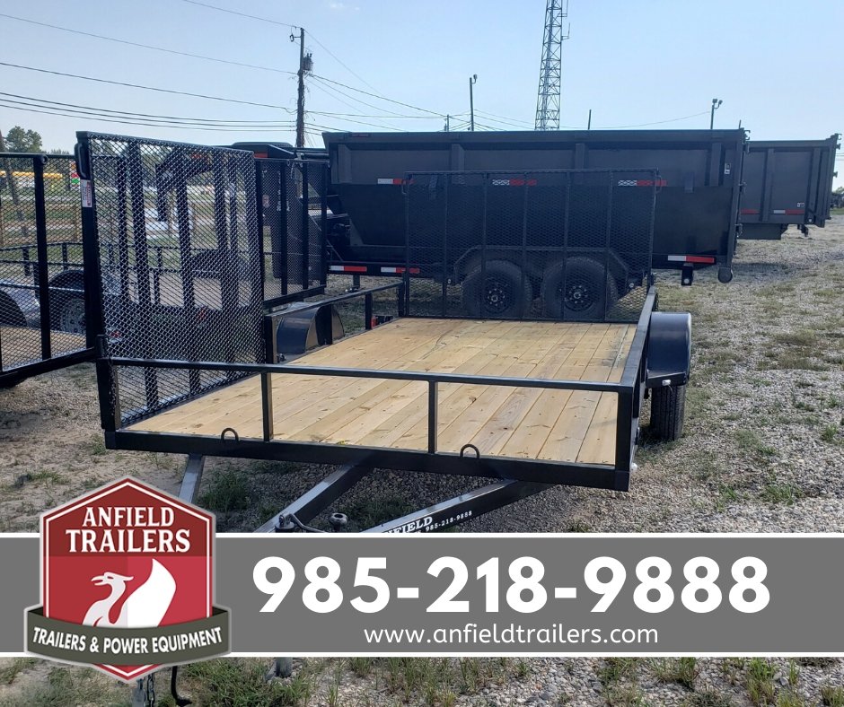 HUNTERS DREAM $1,950  !!! CARGO CRAFT 7 X 14 UTILITY WITH SIDE AND REAR GATE!SINGLE AXLE,SPARE MOUNT,4' SIDE GATE ,REAR GATE,SWIVEL JACK . 0% INTEREST FOR 24/MONTHS AVAILABLE W.A.C. 985-218-9888 ANFIELDTRAILERS.COM #UTILITYTRAILER #HUNTINGTRAILER #ATVTRAILER #7X14 #LOUISIANA