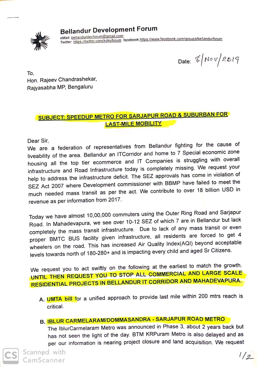 kdevforum's tweet image. @rajeev_mp,As discussed with your offices help us with #SarjapurRoadMetro for #IblurCarmelaram.Nobody in ground can deny the hell situation here with @csogok approving  additional 80k officespace JUST on this road. Neither RMP15 roads nor masstransit! @CMofKarnataka @blsanthosh