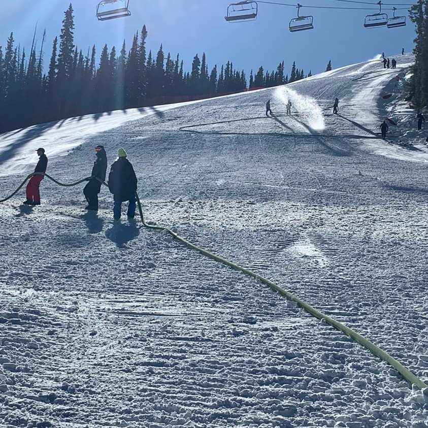 Final prep on the <a href="/coppermtn/">Copper Mountain</a> tech center. SL and GS training on Friday. This will be the premier tech training in Colorado. If you haven't booked training on it you better get moving. @team.summit.colorado photo credit to Aldo Radamus.