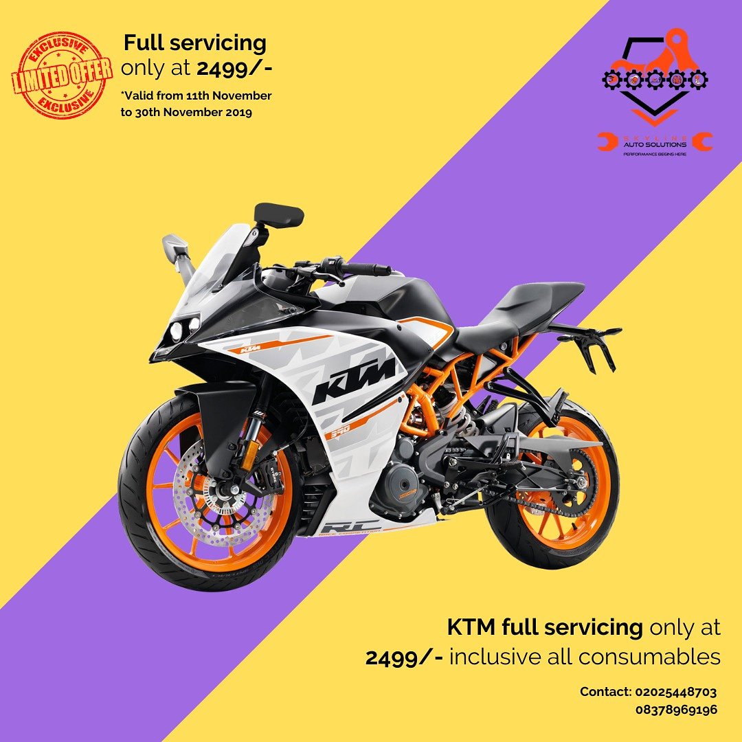 skylineautopune's tweet photo. Hey KTM riders, Diwali gift is finally here.
Skyline Auto Solutions is giving out full servicing in just ₹ 2499/-
urry up and Contact today to get an appointment - 02025448703/ 8378969196
@India_KTM
#Skyline #SkylineAuto #SkylineAutoSolutions #bikeservicing #ktm #ktmbikes https://t.co/n0oJxXNhnM